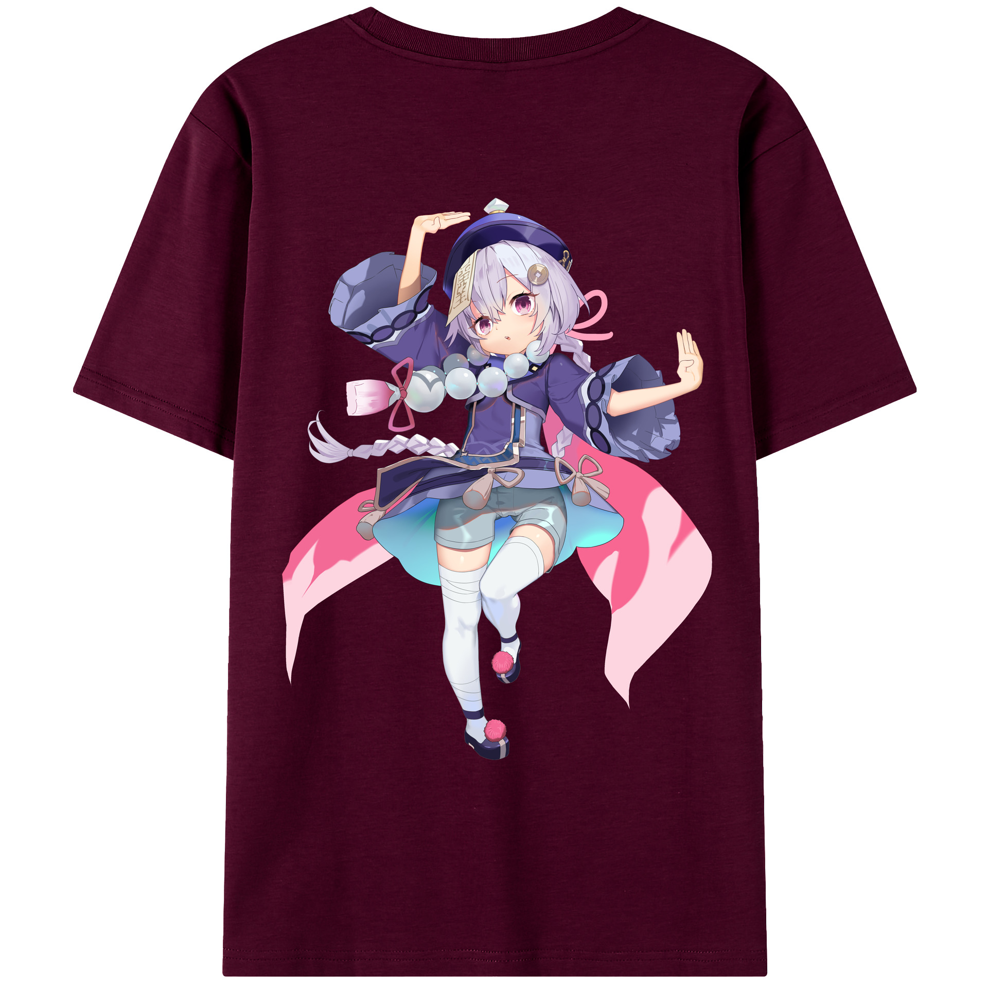 げんし神 七七 なな  genshin Nana レディース半袖Tシャツ(バックプリント)